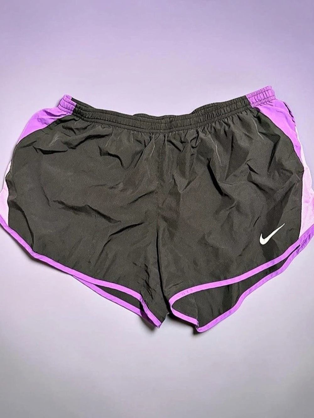 Nike Dri-FIT Tempo Running Shorts Women's Black & Purple